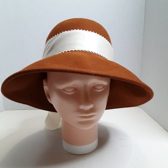 Vintage Bollman Hat Co. Women\'s Vintage 100% Wool Brown Hat main image 13